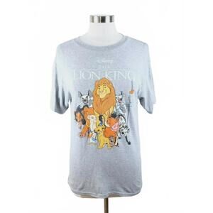 NEW Disney The Lion King Boys Girls SS Crew Neck Heather Gray T Shirt Youth L